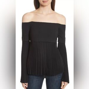 ALC Black Off-Shoulder Top